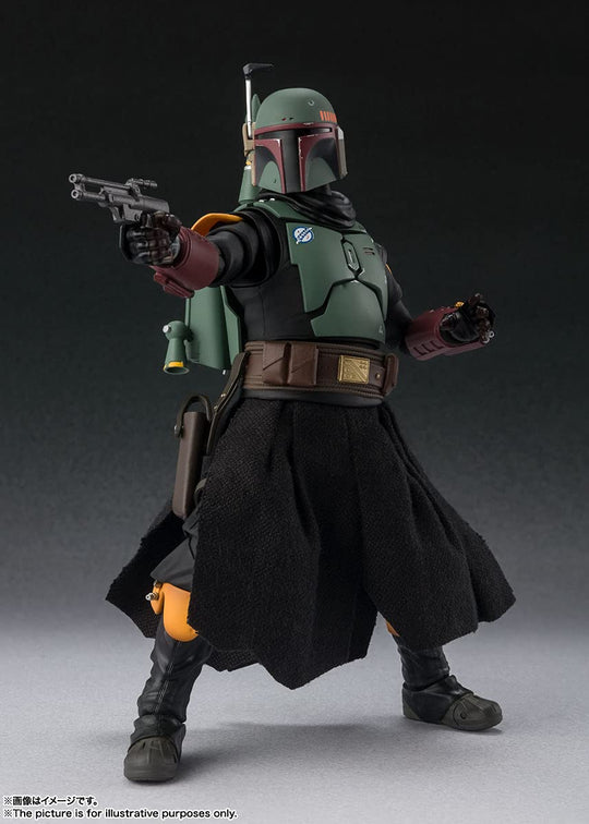 S H Figuarts Star Wars The Mandalorian (STAR WARS:The Mandalorian) Boba Fett Painted 155mm ABS&PVC & Cloth Posable Figure - WAFUU JAPAN