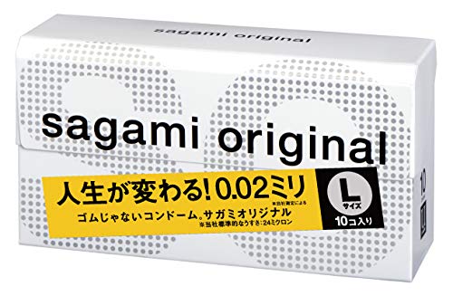 Sagami Original 002 Condom Thin Polyurethane 0.02mm Size L 10 pieces - WAFUU JAPAN