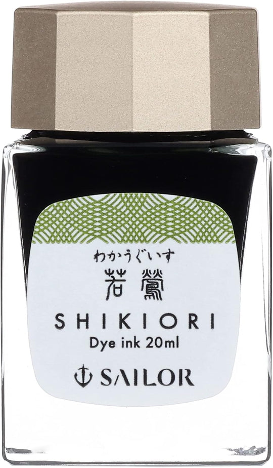 Sailor Fountain Pen Bottled Ink Shikiori Yonaga no Yume Waka Uguisu 13 - 1008 - 211 - WAFUU JAPAN