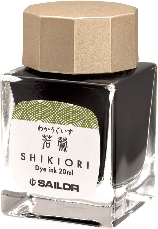 Sailor Fountain Pen Bottled Ink Shikiori Yonaga no Yume Waka Uguisu 13 - 1008 - 211 - WAFUU JAPAN