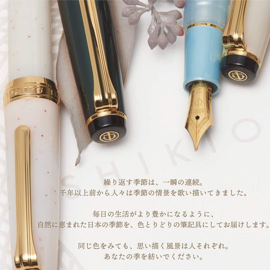 Sailor Fountain Pen Shikiori Yukizuki Soraha Meigetsu Medium Fine 11 - 1224 - 303 - WAFUU JAPAN