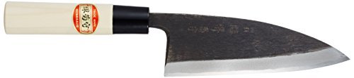 Sakai Kikumori Black Deba Chef Knife 15cm Made in Japan - WAFUU JAPAN