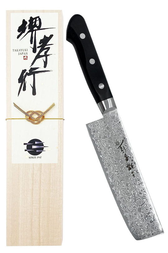 Sakai Takayuki Nakiri knife 160mm AUS10 Mirror Finish Aoki Cutlery (Model No k16002)