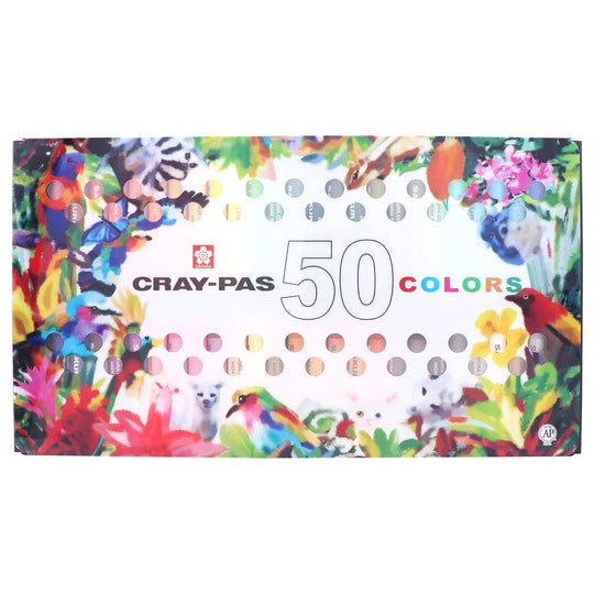 Sakura Craypas Bold Roll 50 Colors Set 100th Anniversary Limited Edition VP50A - WAFUU JAPAN