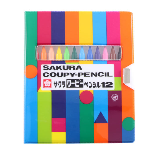 Sakura Craypas Colored Pencils Soft Case 12 Colors FY12 - R1 - WAFUU JAPAN