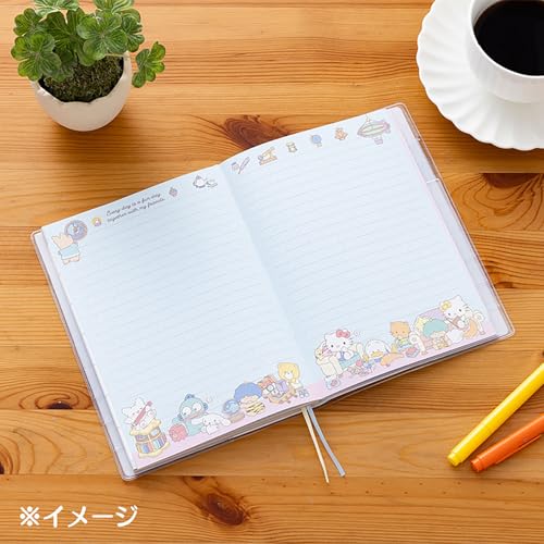 SANRIO B6 Diary (horizontally ruled) Sanrio Characters 2025 Handbook (beginning Oct 2024) with schedule stickers bookmark included 456195 - WAFUU JAPAN