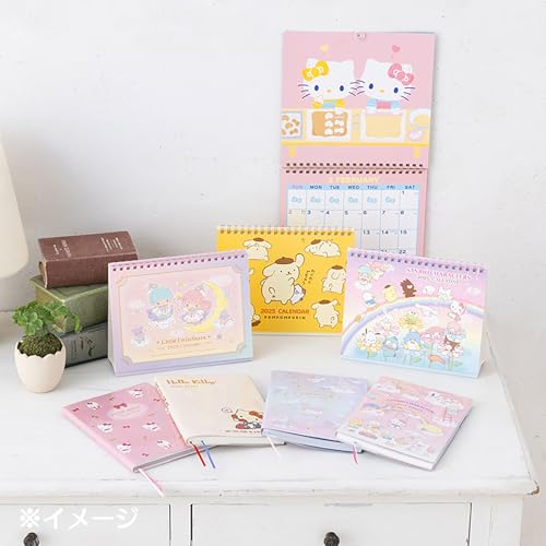 SANRIO B6 Diary (horizontally ruled) Sanrio Characters 2025 Handbook (beginning Oct 2024) with schedule stickers bookmark included 456195 - WAFUU JAPAN