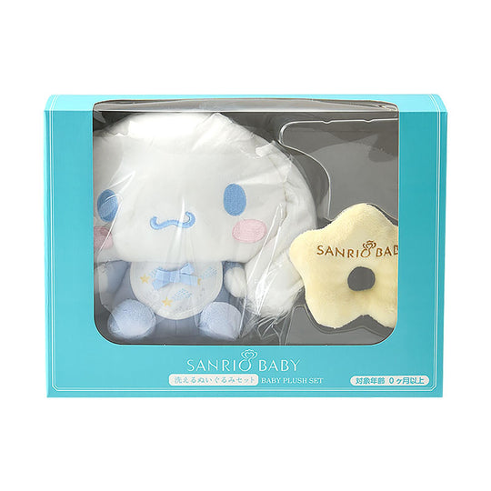 Sanrio Baby Cinnamoroll Washable Plush & Rattle Set - WAFUU JAPAN