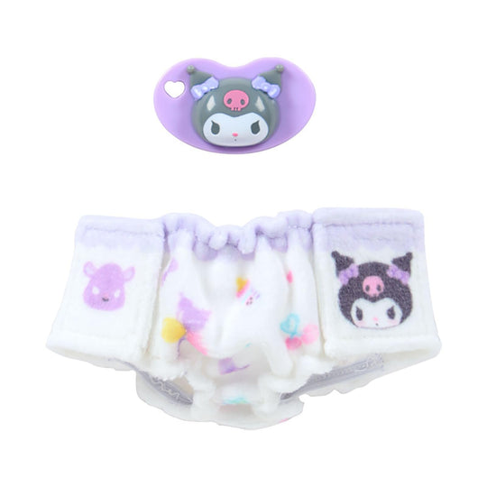 Sanrio Baby Kuromi Pacifier & Diaper Set Ages 3+ - WAFUU JAPAN