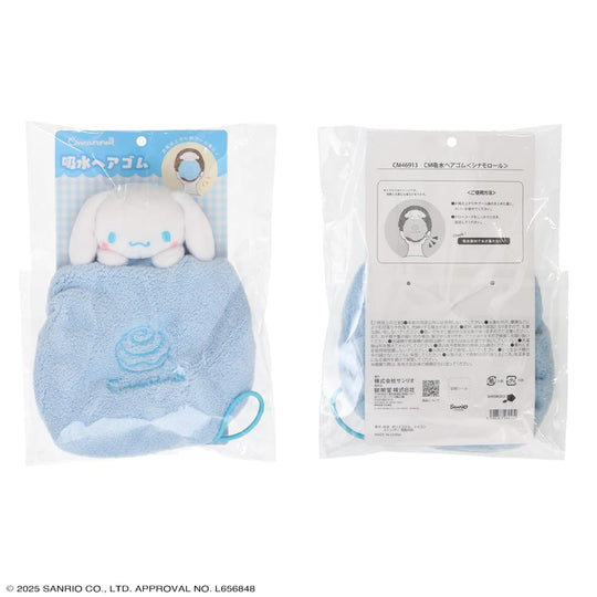 Sanrio Cinnamoroll Absorbent Adjustable Hair Tie for Long Hair - WAFUU JAPAN