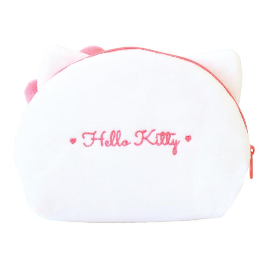 Sanrio Hello Kitty Plush Shell - Shaped Face Pouch - WAFUU JAPAN