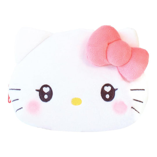 Sanrio Hello Kitty Plush Shell - Shaped Face Pouch - WAFUU JAPAN