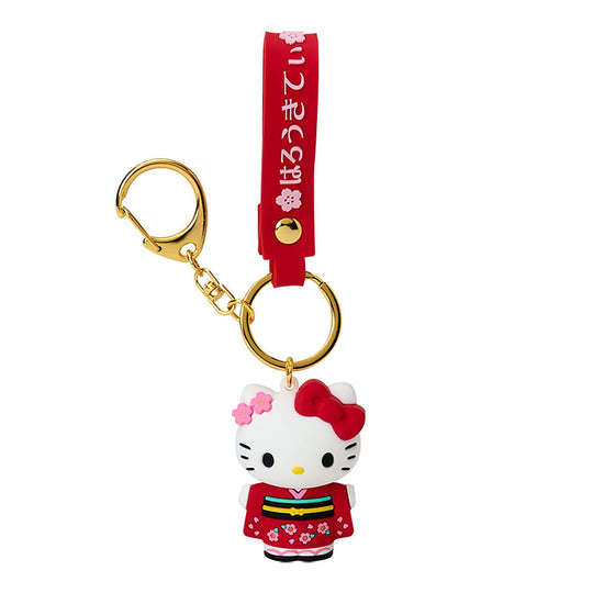 Sanrio Kimono Hello Kitty3D Key Ring 287156 - WAFUU JAPAN