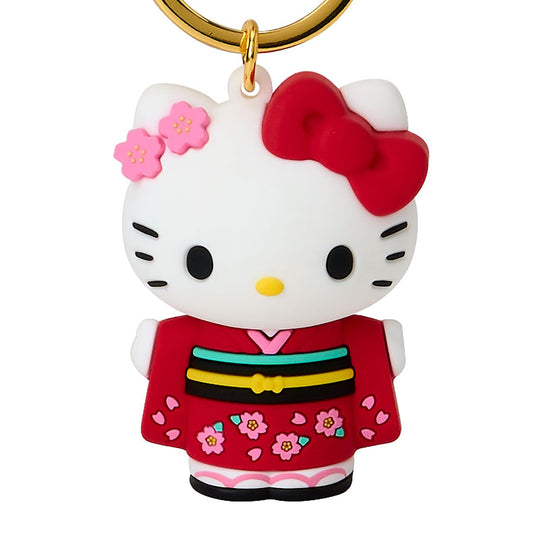 Sanrio Kimono Hello Kitty3D Key Ring 287156 - WAFUU JAPAN