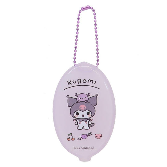Sanrio Kuromi Baku Rubber Coin Case 80×50×10 mm - WAFUU JAPAN
