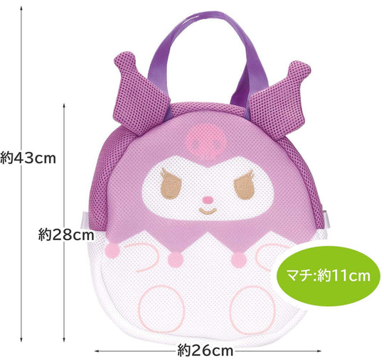 Sanrio Kuromi Die - cut Mesh Tote Bag - WAFUU JAPAN