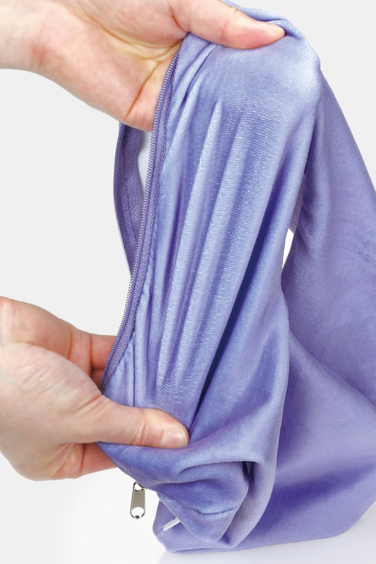 Sanrio Kuromi Inflatable Neck Pillow with Pouch - WAFUU JAPAN