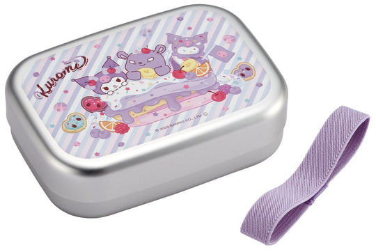 Sanrio Kuromi Kids Aluminum Bento Box 370ml — Warmer - Safe Belt Japan - made - WAFUU JAPAN