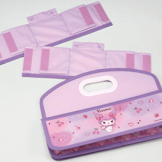 Sanrio Kuromi Portable Storage Box with Handle - Small Organizer - WAFUU JAPAN