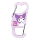 Sanrio Twin Carabiner Holder para sa susi at charms Kuromi 9 2×4 5×0 5 cm