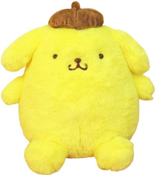 Sanrio Pompompurin Fluffy Small Plush (Yellow) H21×W24×D19 5cm - WAFUU JAPAN