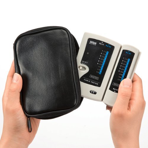 Sanwa Supply LAN Cable Tester for RJ45 RJ11 UTP STP Cables LAN - TST3Z - WAFUU JAPAN
