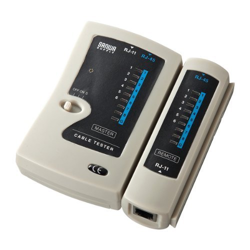 Sanwa Supply LAN Cable Tester for RJ45 RJ11 UTP STP Cables LAN - TST3Z - WAFUU JAPAN