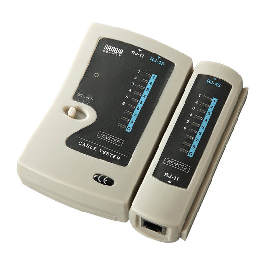 Sanwa Supply LAN Cable Tester for RJ45 RJ11 UTP STP Cables LAN - TST3Z - WAFUU JAPAN