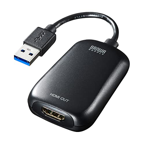 Sanwa Supply USB to HDMI Display Adapter 1080P USB3 2 Gen1 USB - CVU3HD1N - WAFUU JAPAN