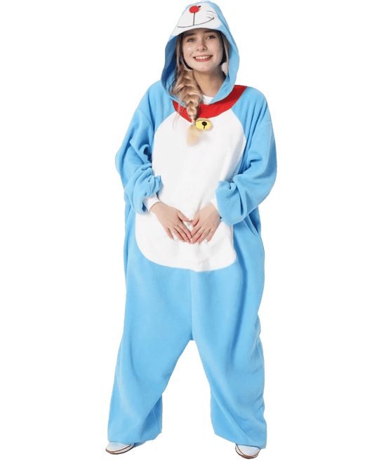 SAZAC Fleece Costume Doraemon Kigurumi - WAFUU JAPAN