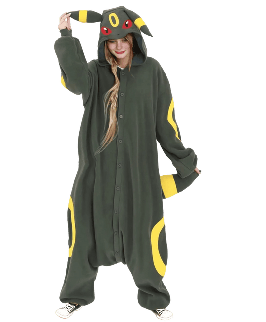 SAZAC Fleece Costume Pokemon Blackie Umbreon Kigurumi - WAFUU JAPAN