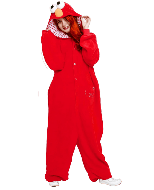 SAZAC Fleece Costume Sesame Street Elmo KOS - 071 Kigurumi - WAFUU JAPAN