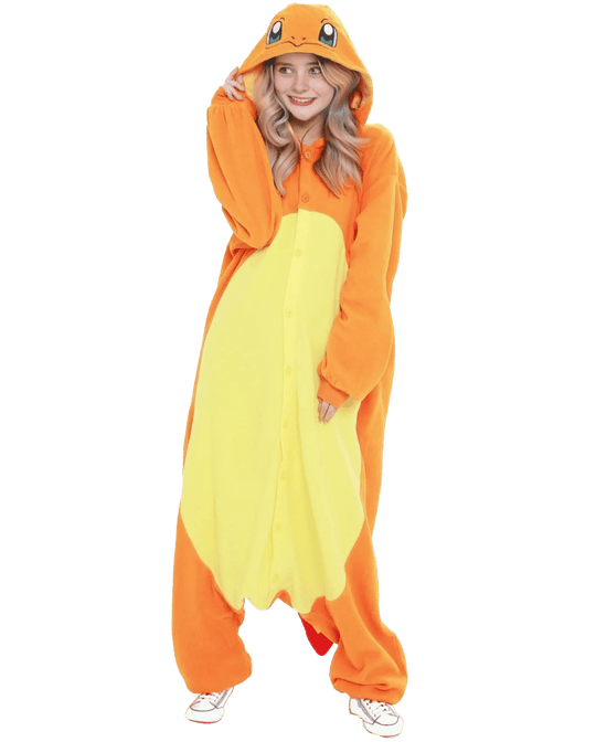 SAZAC Fleece Pokemon Hitokage Charmander TMY - 055 Kigurumi - WAFUU JAPAN