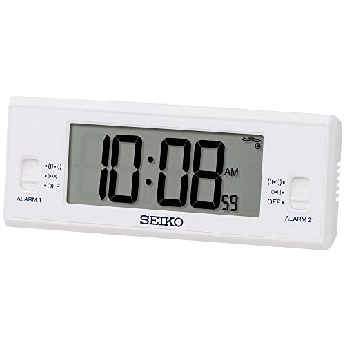 Seiko Clock Alarm Clock White SQ321W - WAFUU JAPAN