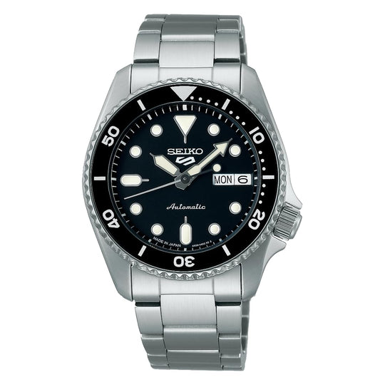 Seiko Five Sports Mid - Size Sports Style SBSA225 Silver Men's Watch - WAFUU JAPAN