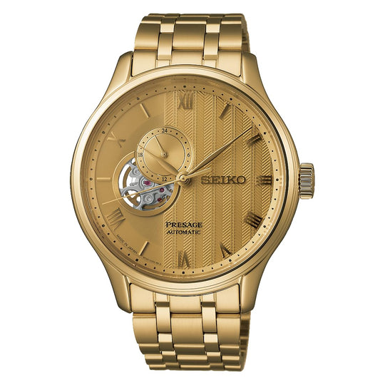 SEIKO Presage Japanese Garden SARY264 Men's Yellow - Gold Watch - WAFUU JAPAN
