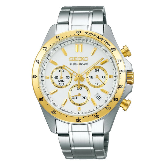 SEIKO Selection Men's Silver Quartz Chronograph (SBTR024) - WAFUU JAPAN