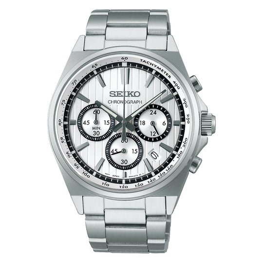 SEIKO Selection S Series Men's Quartz Chronograph Watch SBTR031 Silver - WAFUU JAPAN