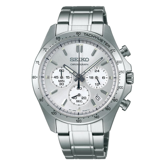 SEIKO Selection SBTR009 Quartz Chronograph (three subdials) – Men's Silver - WAFUU JAPAN
