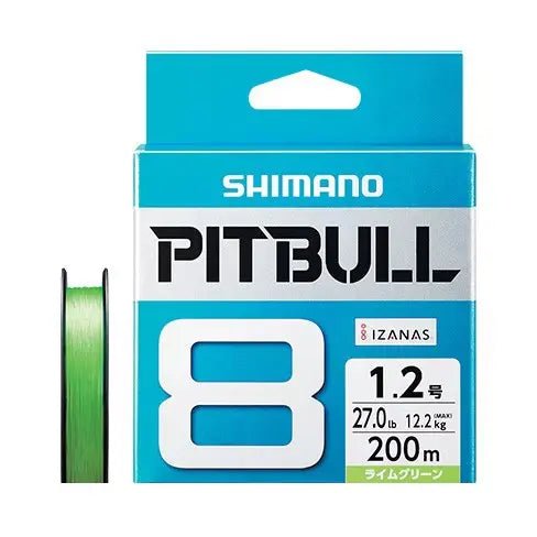 Shimano Line Pitbull 8 Fishing Line PL - M78S Lime Green 300m - WAFUU JAPAN