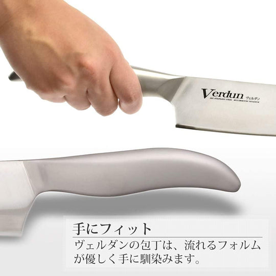 SHIMOMURA Santoku knife 165mm molybdenum vanadium steel OVD - 11 - WAFUU JAPAN