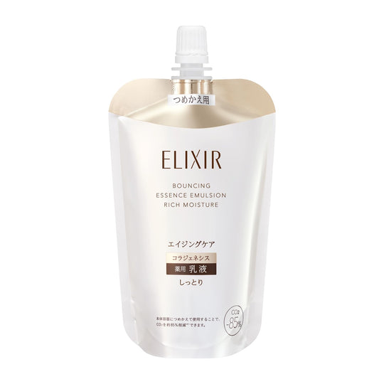 Shiseido Elixir Lift Moist Emulsion Rich Refill 110 mL (medicated) - WAFUU JAPAN