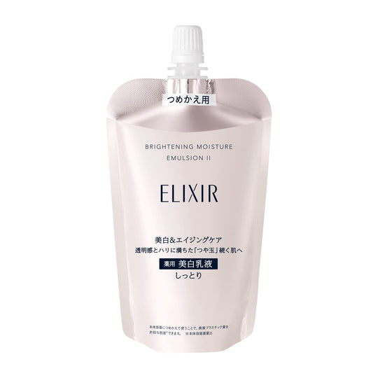 Shiseido ELIXIR WHITE Brightening Moisturizing Emulsion Refill 110mL Made in Japan - WAFUU JAPAN