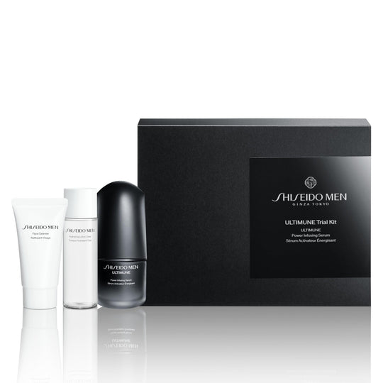 Shiseido Men Ultimune Trial Kit S - Cleanser Toner Serum; Citrus & Bamboo - WAFUU JAPAN
