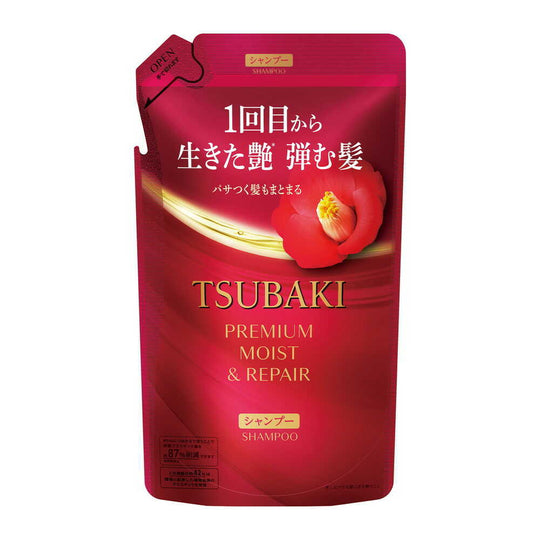 Shiseido TSUBAKI Premium Moist & Repair Shampoo Refill 300mL - WAFUU JAPAN