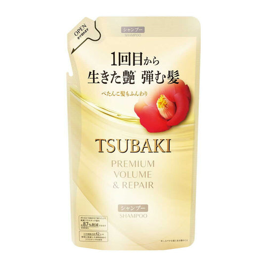 Shiseido TSUBAKI Premium Volume & Repair Shampoo Refill 300mL - WAFUU JAPAN