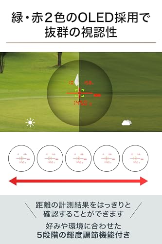 Shot Navi ACCURA - GR Golf Laser Rangefinder: 1300yd 0 02s 6x OLED Slope Recharge - WAFUU JAPAN