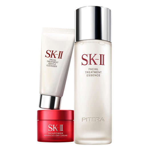 SK - II Pitera™ Essential Trial Set - 75ml Lotion 20g Cleanser 15g Cream - WAFUU JAPAN