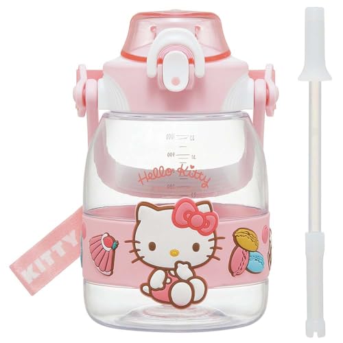Skater 1 2L Straw Hopper Water Bottle for Girls – Sanrio Hello Kitty - WAFUU JAPAN
