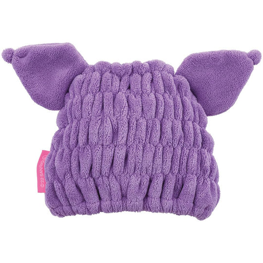 Skater Quick - Dry Absorbent Hair Towel Cap - Sanrio Kuromi (Girls) - WAFUU JAPAN
